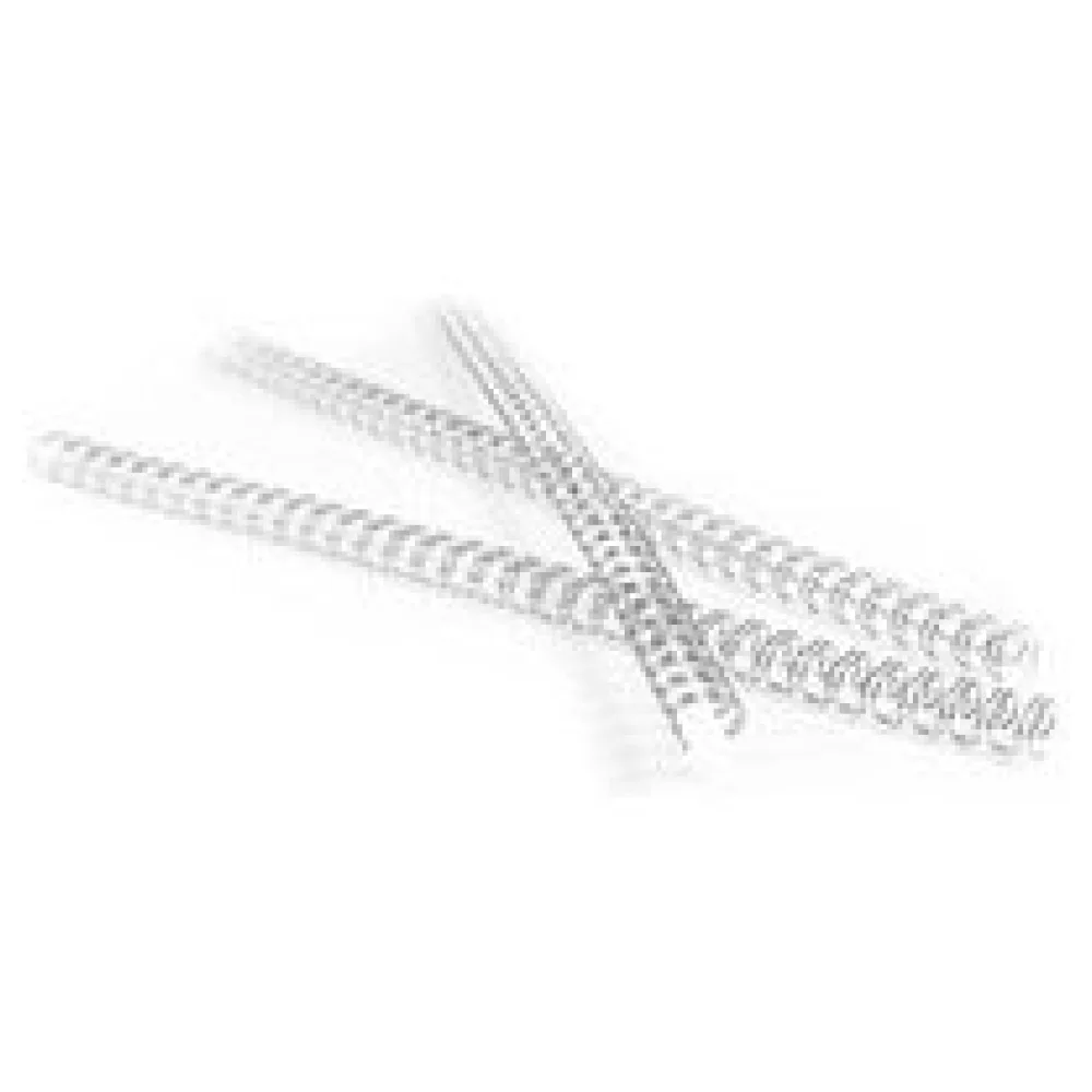 Drahtbinderücken 6mm 1/4", bis max. 35 Blatt, 3:1 Teilung, Silber, 100 Stk. – Bild 3