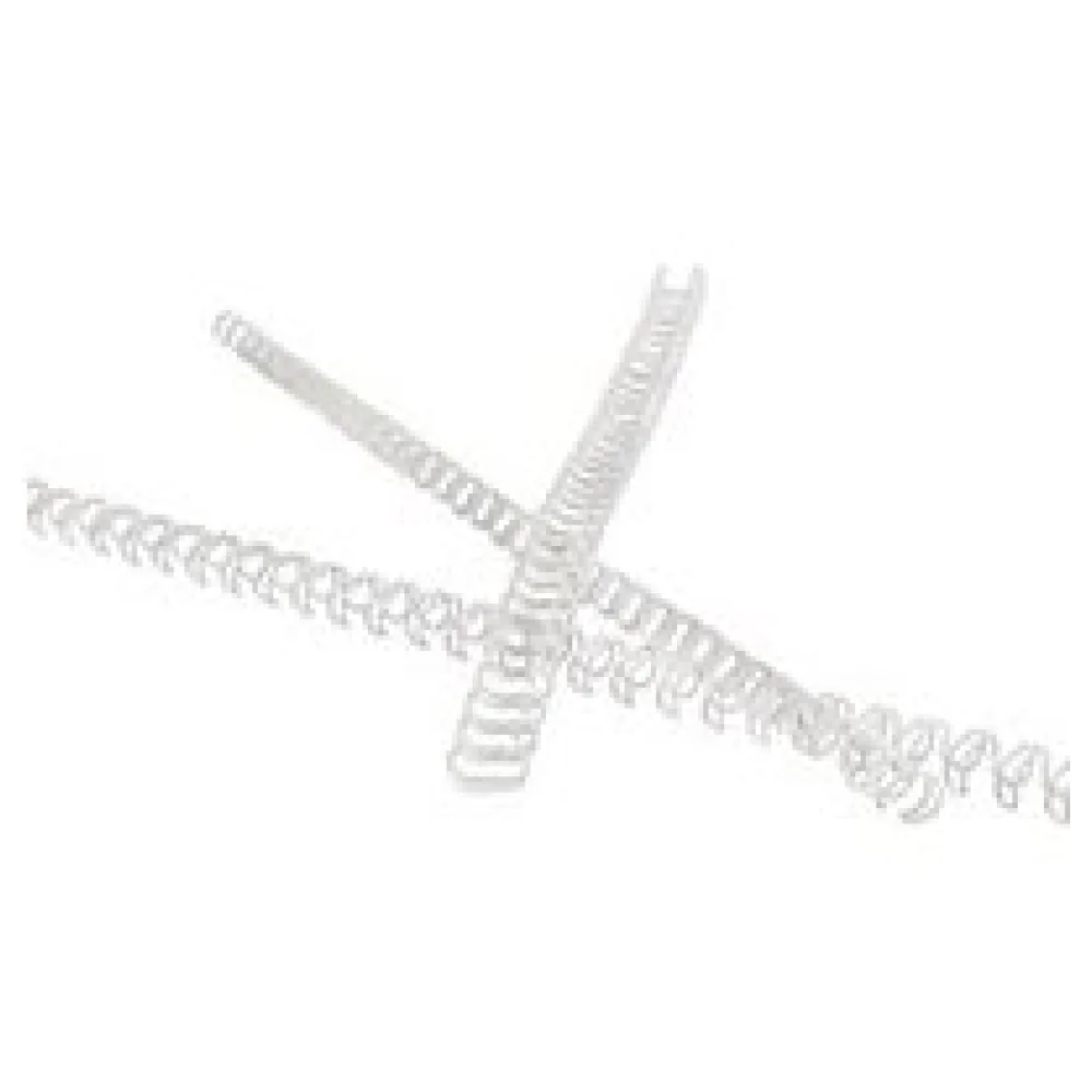 Drahtbinderücken 8mm 5/16", bis max. 60 Blatt, 3:1 Teilung, weiß, 20 Stk. – Bild 3