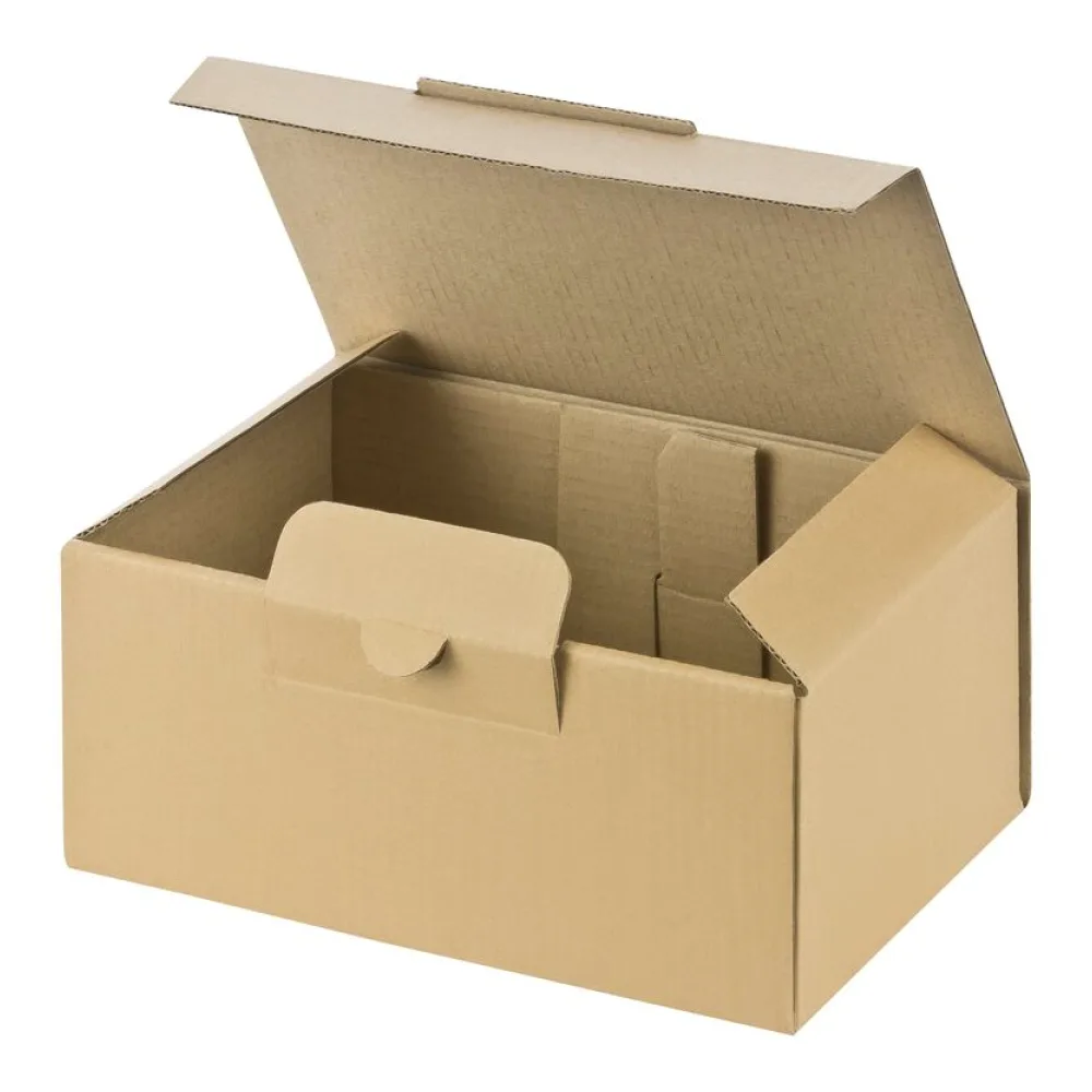 Versandkarton 174x104x74mm schnelle Aufrichtung mit Steckverschluss Warenpost International braun – Bild 2