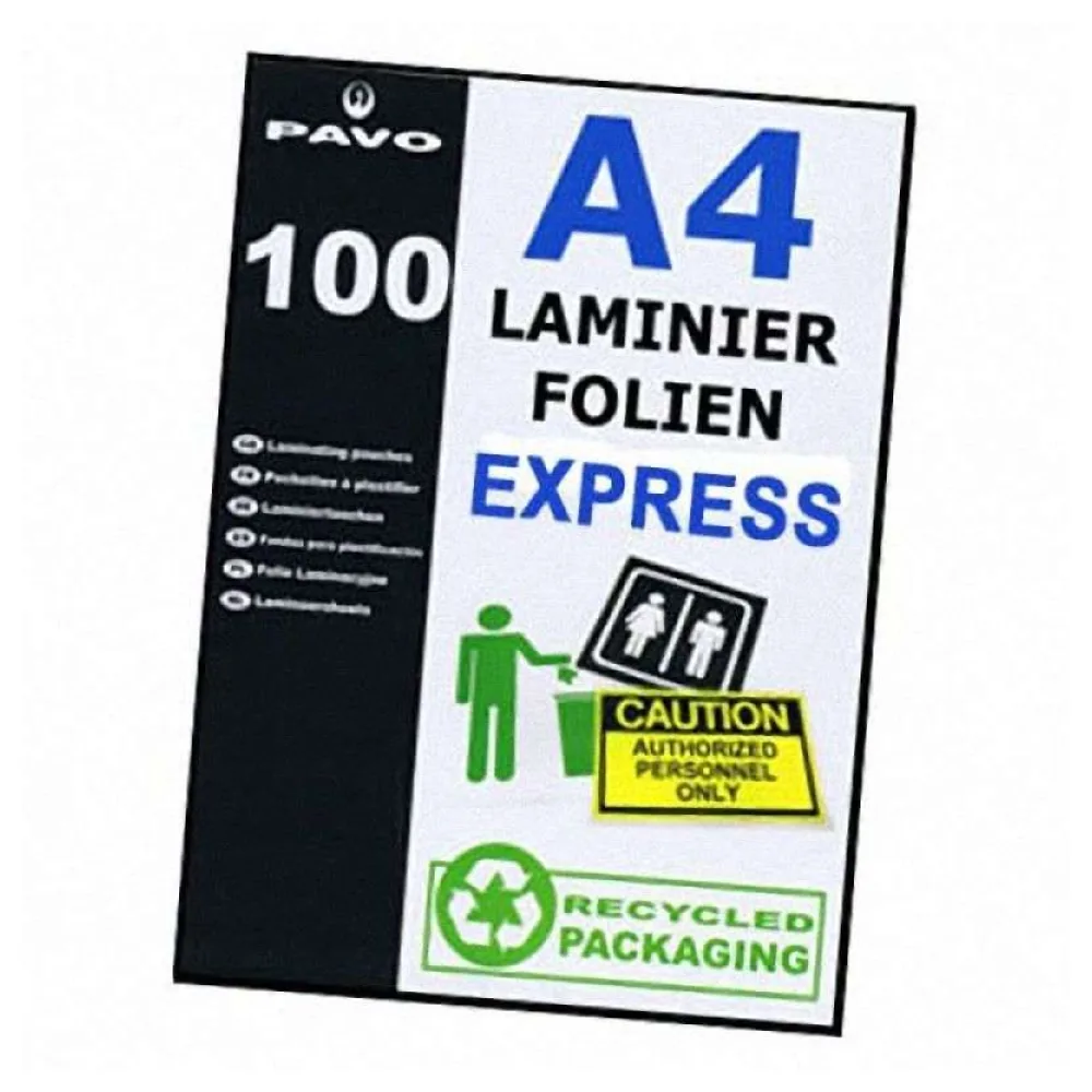 EXPRESS-Laminierfolien A4, 216 x 303mm, 2x 75/80 mic, 100 Stk. – Bild 2