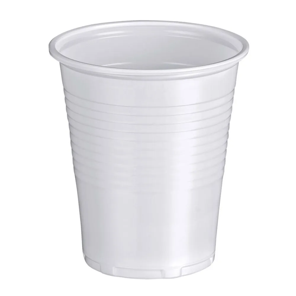 Trinkbecher weiß 0,15 l, 150 ml aus PP, O 70 mm, 100 Stk. – Bild 2