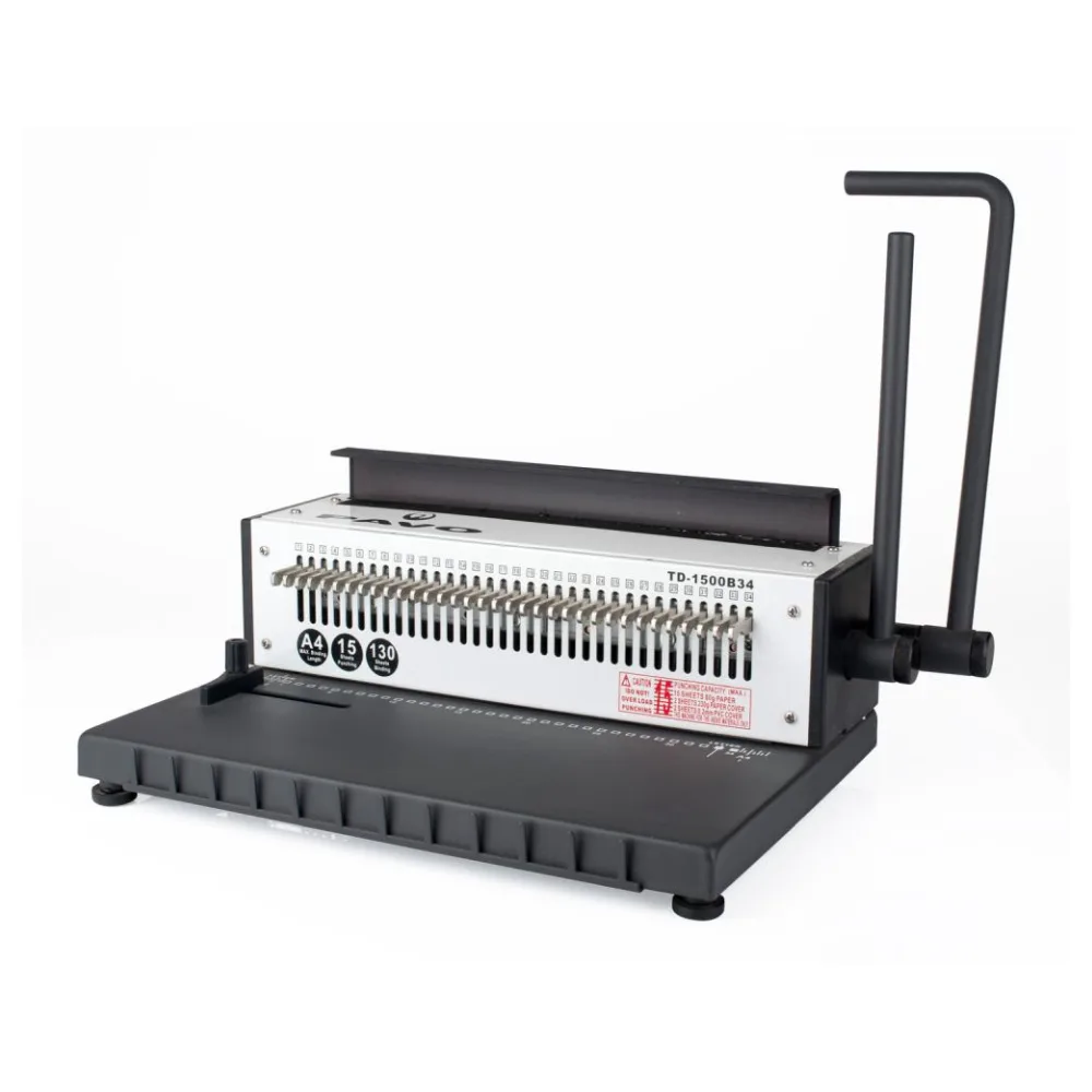 HD Wire Binder, Profi Round Punch Stanz und Drahtbindegerät, bis 130 Blatt – Bild 2