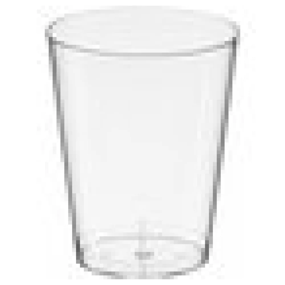 Einweg-Trinkglas 200ml, PS, mit Eichstrich, transparent glasklar, 50 Stk. – Bild 4