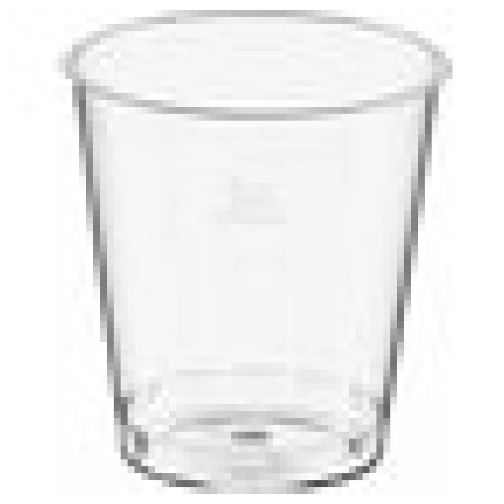 Einweg-Schnapsglas 2cl, PS, mit Eichstrich, transparent glasklar, 50 Stk. – Bild 4