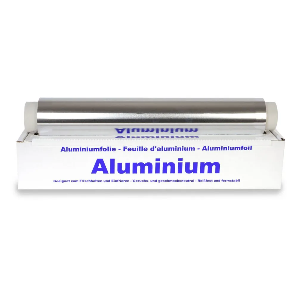 Alufolie in praktischer Spenderbox mit Abriss-Schiene, 29 cm x 150 m, 11 my – Bild 2