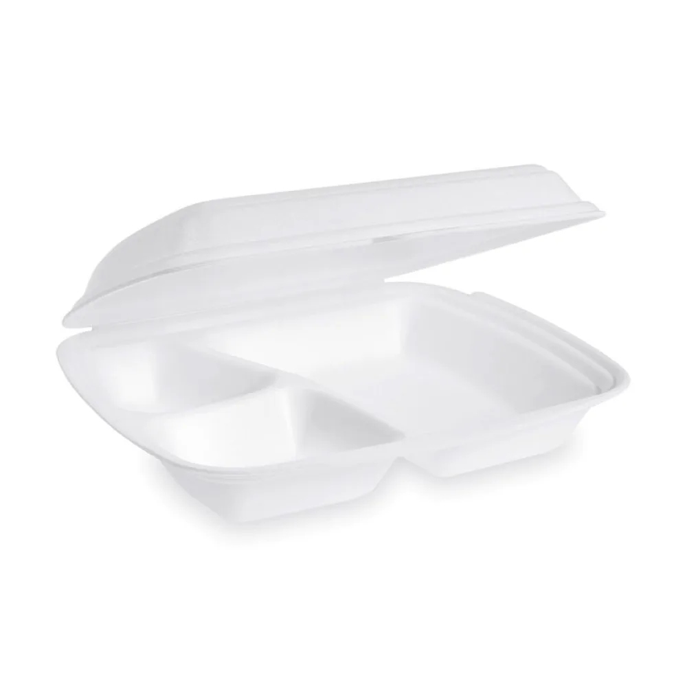 Menüboxen Klappboxen 240x200x69mm geschäumt, 3-geteilt, 250 Stk. – Bild 2