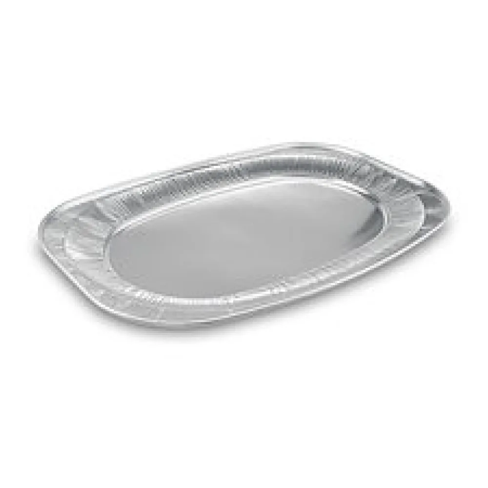 Alu-Catering-Platten Aluminium-Partyplatten Servierplatten 55 x 36 cm, 5 Stk.