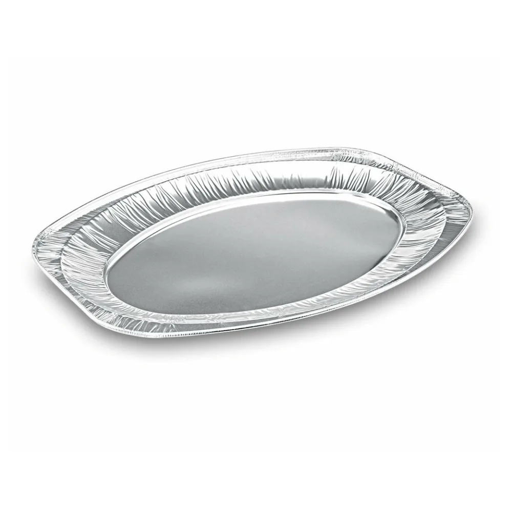 Alu-Catering-Platten Aluminium-Partyplatten Servierplatten 43 x 29 cm, 5 Stk. – Bild 2