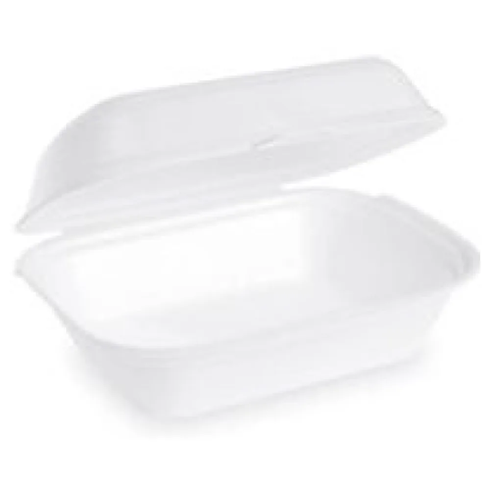 Menüboxen Lunch-Boxen weiß 185x133x75 mm geschäumt, einteilig, 125 Stk. – Bild 3