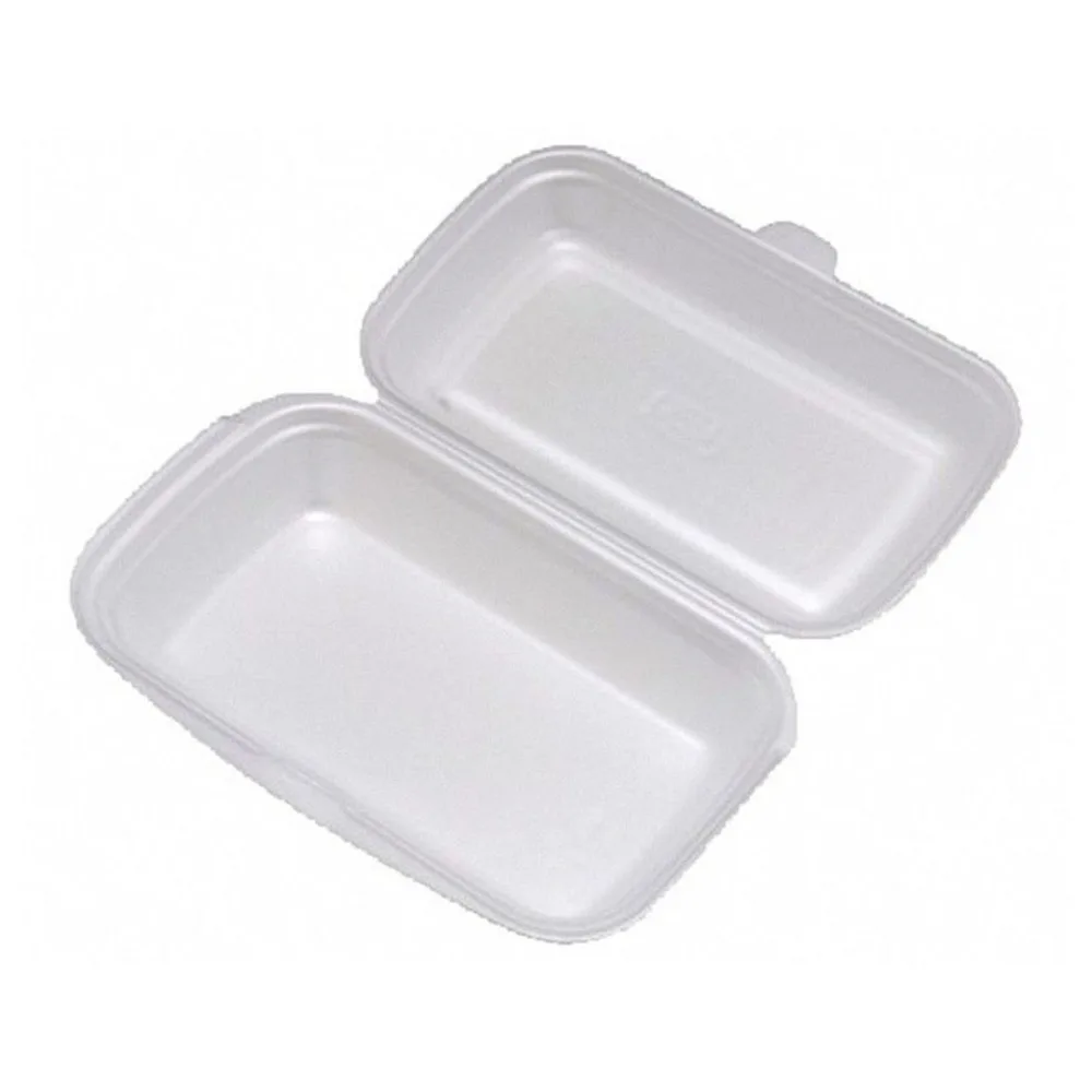 Menüboxen Lunch-Boxen weiß 240x133x75 mm geschäumt, einteilig, 125 Stk. – Bild 2