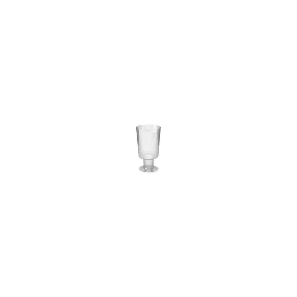 Einweg-Weinglas 100ml, PS, 1 tlg. Ausführung, transparent glasklar, 15 Stk.