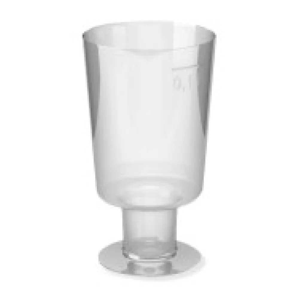 Einweg-Weinglas 100ml, PS, 1 tlg. Ausführung, transparent glasklar, 15 Stk.