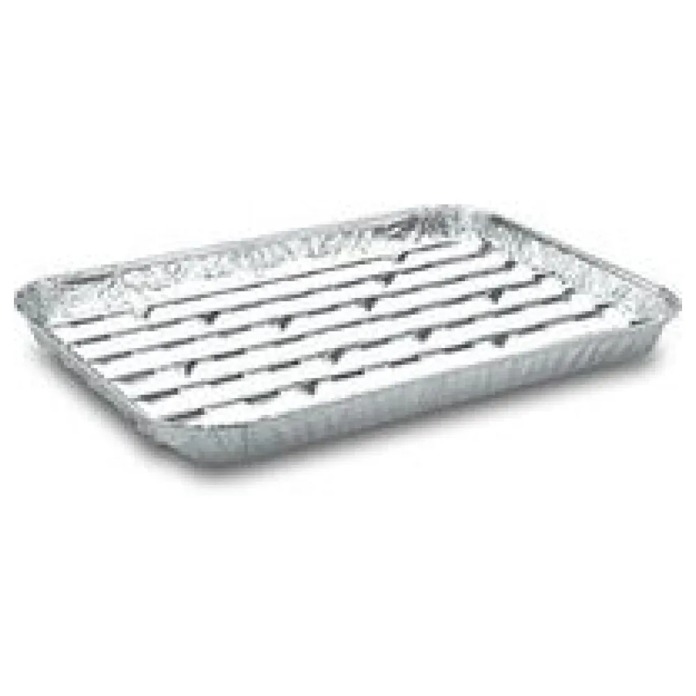 Alu-Grillpfannen Grillschalen BBQ, 34.4 x 22.4cm, mehrfach verwendbar, 5 Stk. – Bild 3