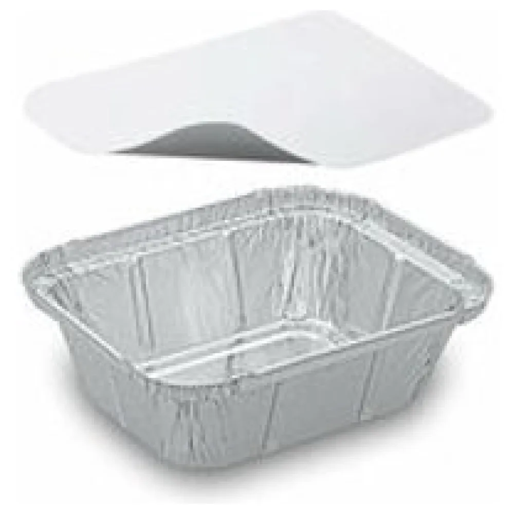 Alu-Servierschale Aluschale eckig 250ml inklusiv Deckel, 20 Stk. – Bild 3