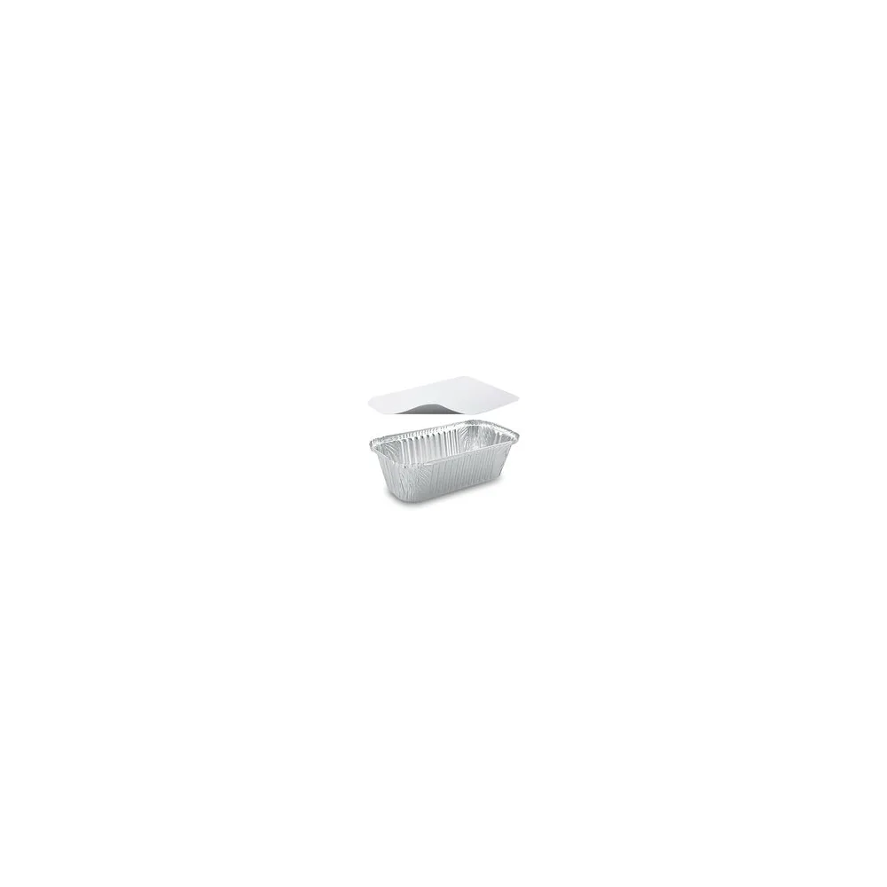 Alu-Servierschale Aluschale Grillschale eckig 1500ml inklusive Deckel, 5 Stk.