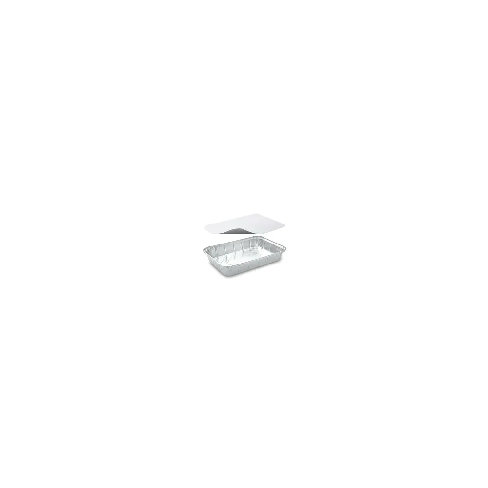 Alu-Servierschale Aluschale Grillschale eckig 2000ml inklusive Deckel, 10 Stk.