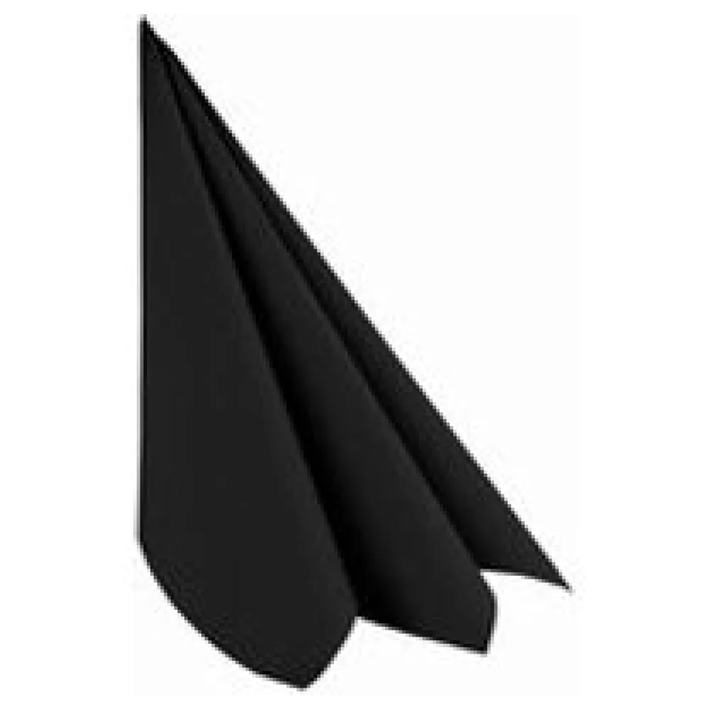 Servietten Airlaid 40x40cm 1/4 -Falz stoffähnlich hochwertig schwarz, 50 Stk. – Bild 3
