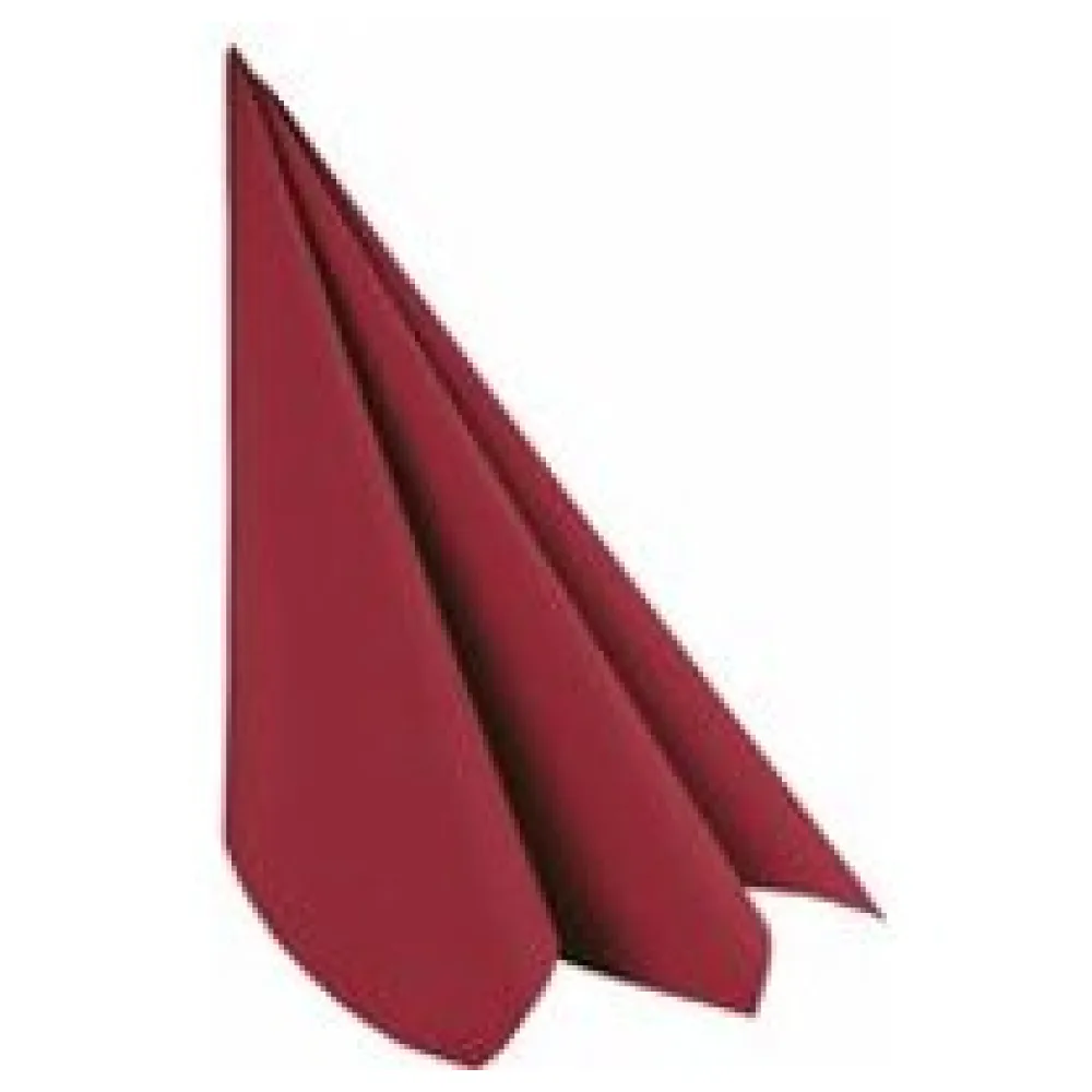 Servietten Airlaid 40x40cm 1/4 -Falz stoffähnlich hochwertig bordeaux, 50 Stk. – Bild 3