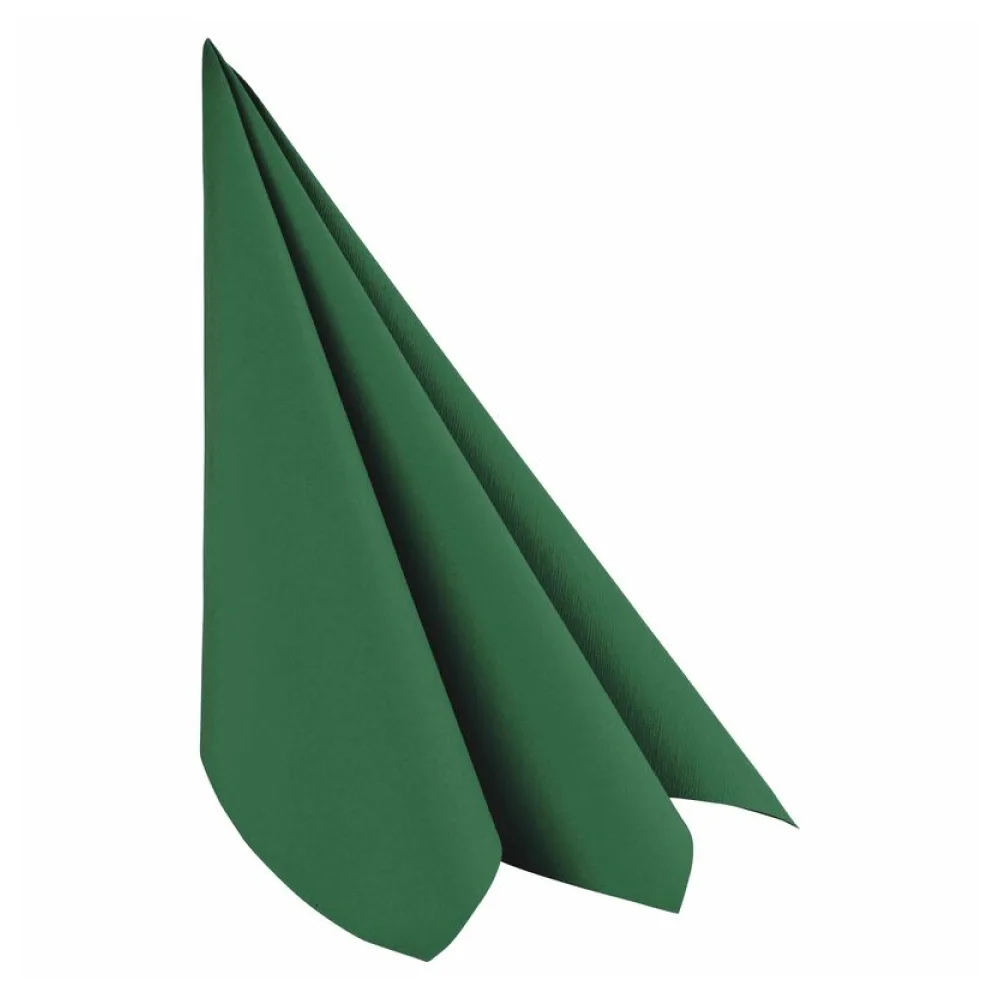 Servietten Airlaid 40x40cm 1/4 -Falz stoffähnlich hochw. dunkelgrün, 50 Stk. – Bild 2