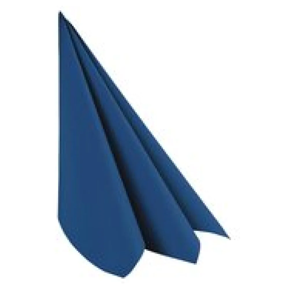 Servietten Airlaid 40x40cm 1/4 -Falz stoffähnlich hochwertig dunkelblau, 50 Stk.