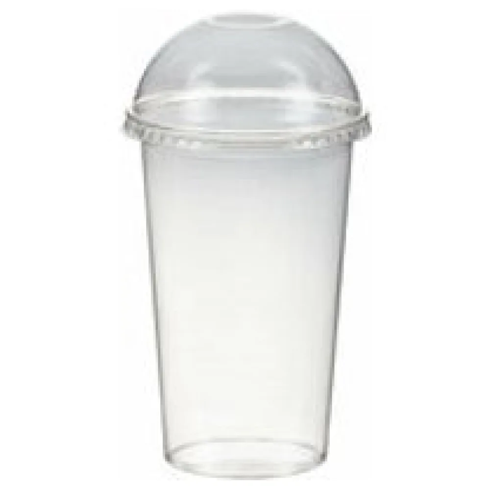 Smoothiebecher + Domdeckel mit Öffnung 500 ml, O 95mm, PET, glasklar, 50 Stk. – Bild 3