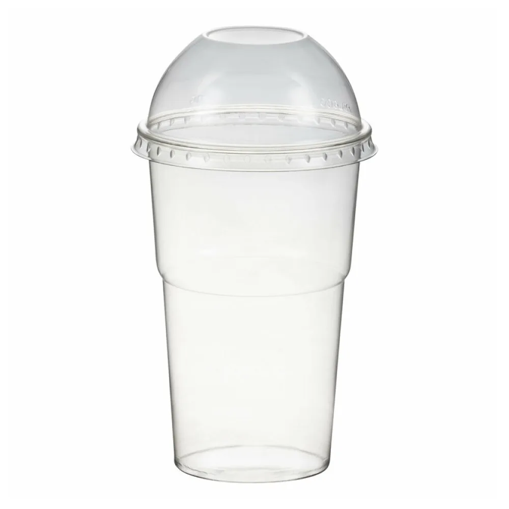 Smoothiebecher Dessertbecher + Domdeckel 300 ml O78mm, PET, glasklar, 50 Stk. – Bild 2