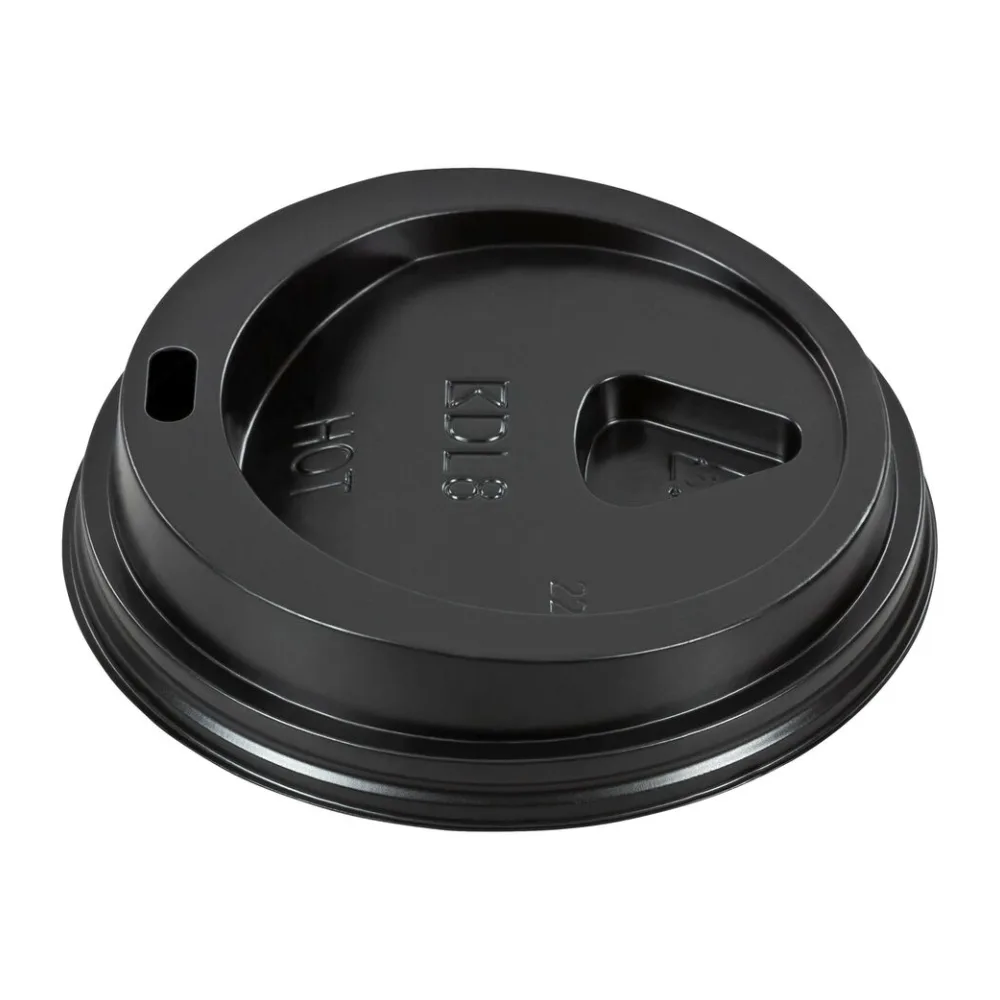 Domdeckel schwarz für Pappbecher - "Coffee to go" - 200ml mit 80mm O, 75 Stk. – Bild 2