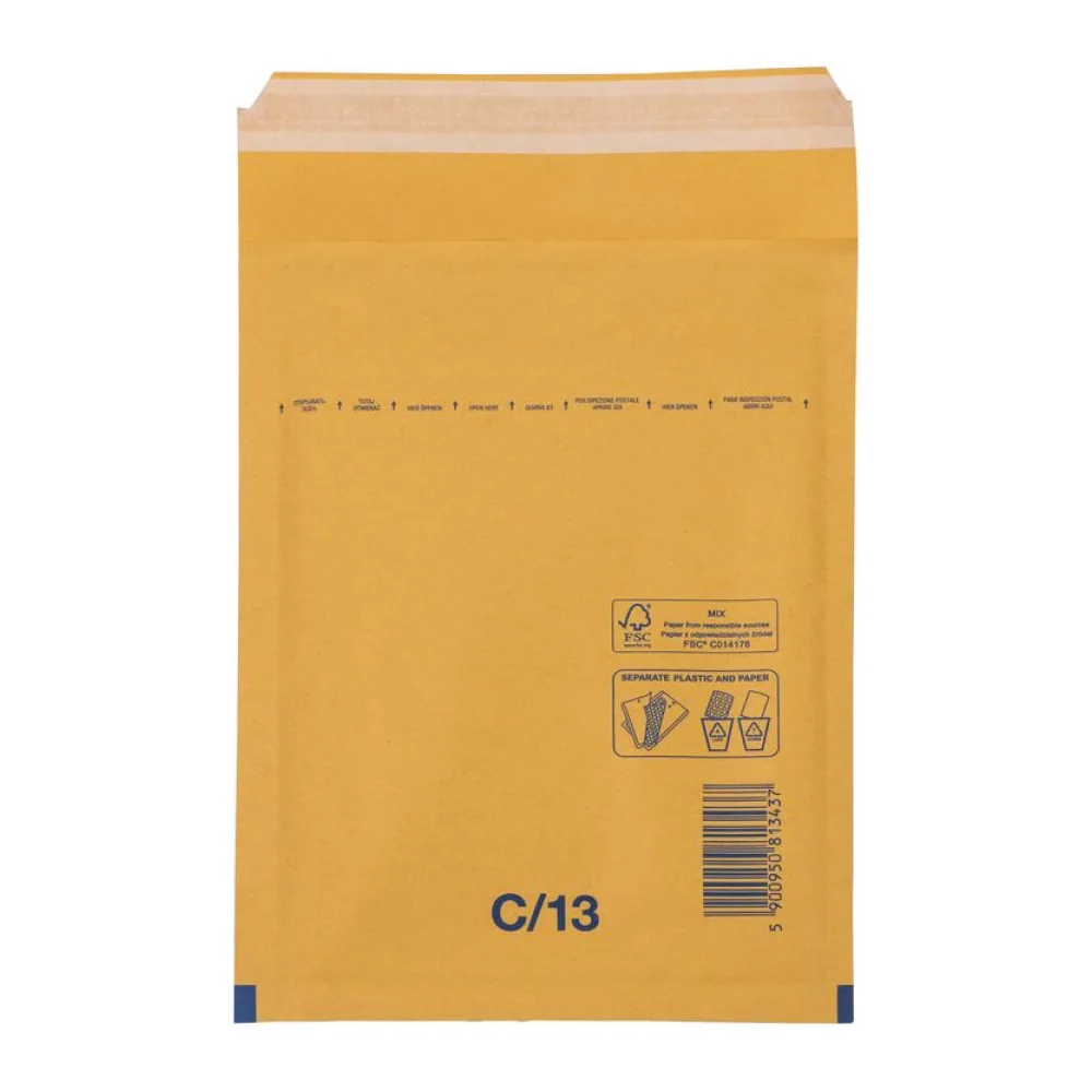 BUDGET Luftpolstertaschen 3/C-13 150x215mm, braun, 100 Stk. – Bild 2