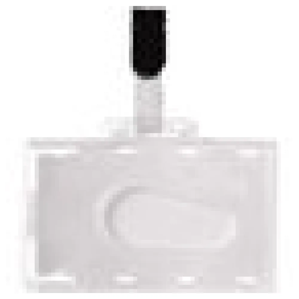 Ausweishülle, Kartenhülle, Namensschild aus PVC mit Clip, 54x86mm, 50 Stk. – Bild 4