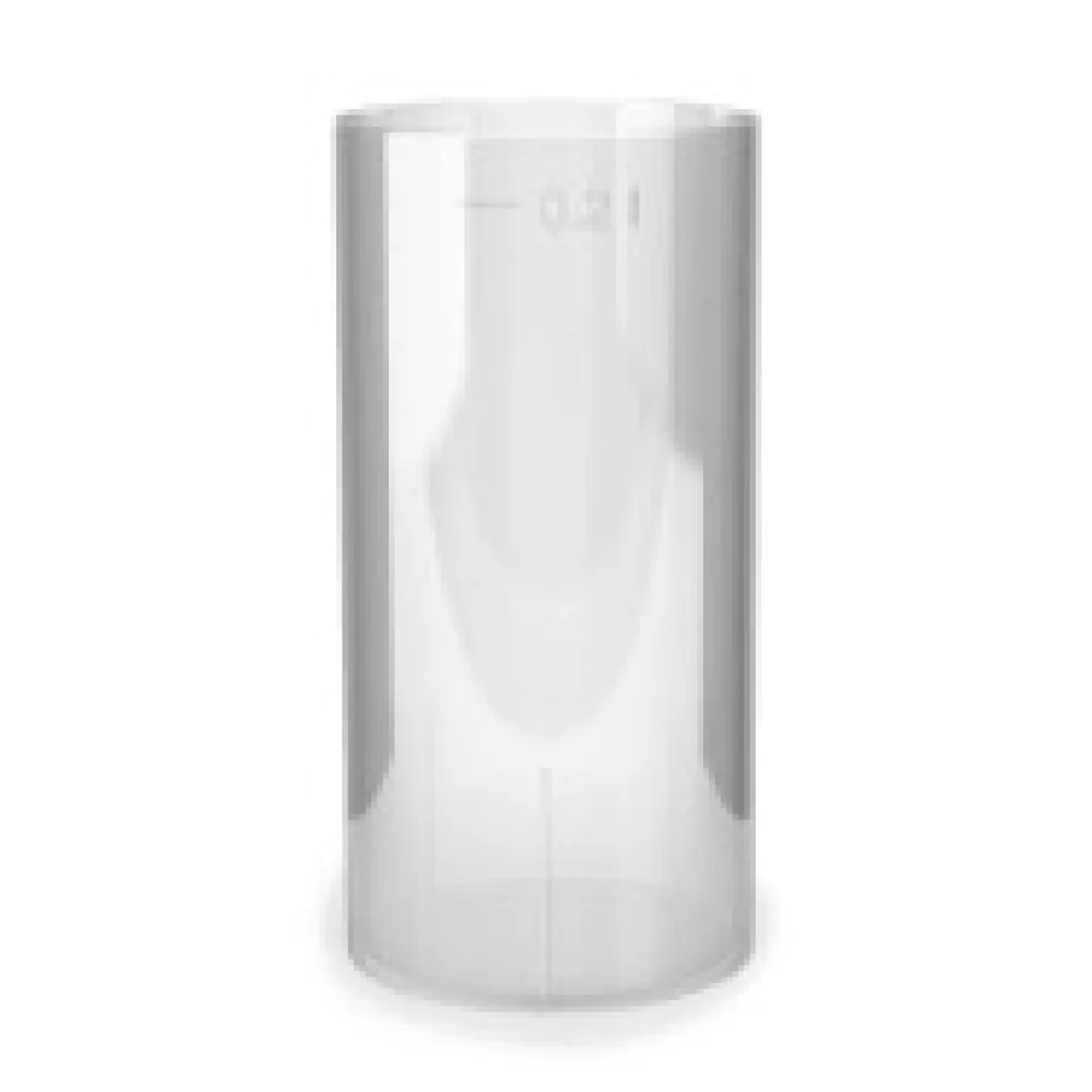 Einweg-Long Drink Glas 200ml mit Eichstrichen, PS, transparent glasklar, 10 Stk.