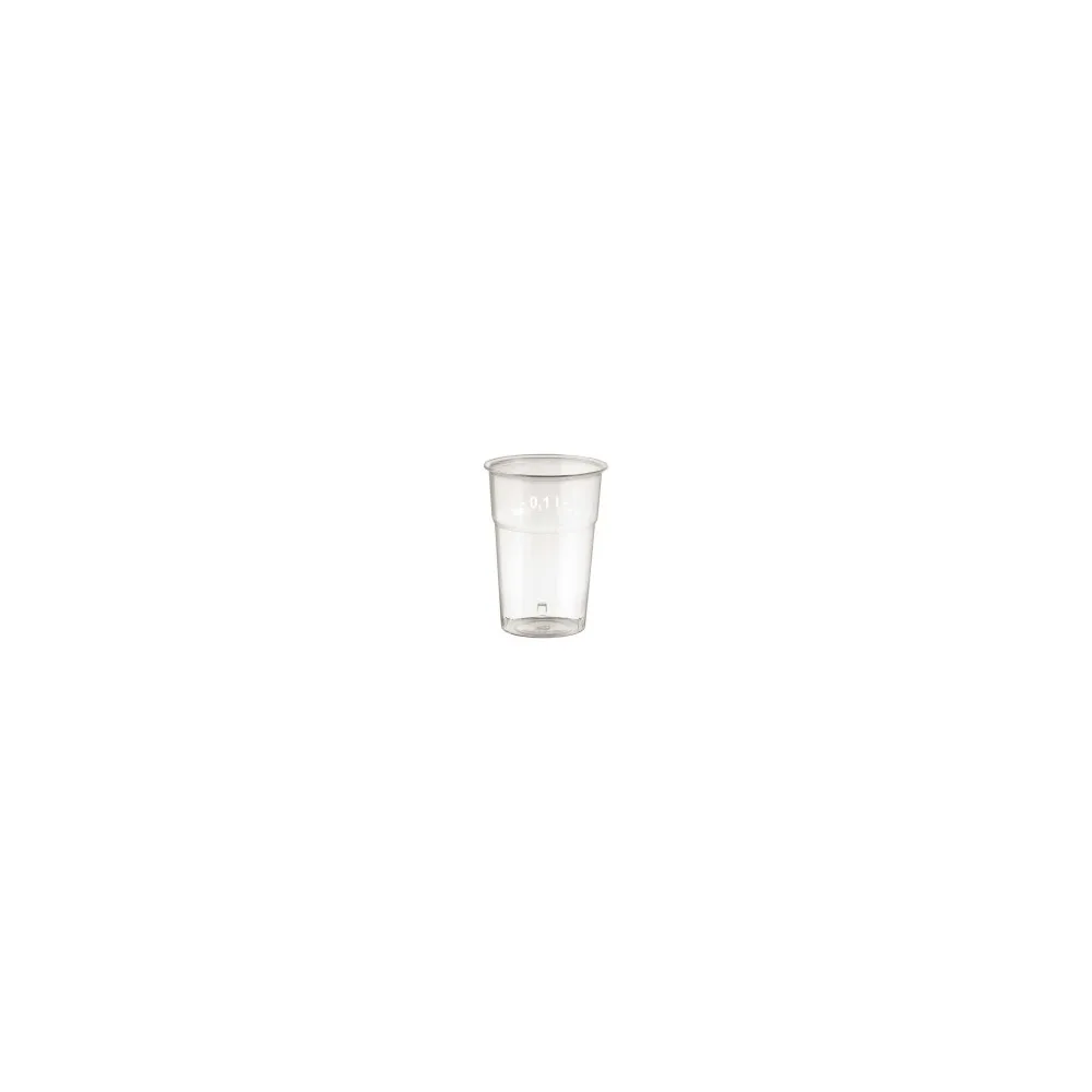Brillant klare Trinkgläser 100ml mit Füllstrich, O 57 mm, 50 Stk.