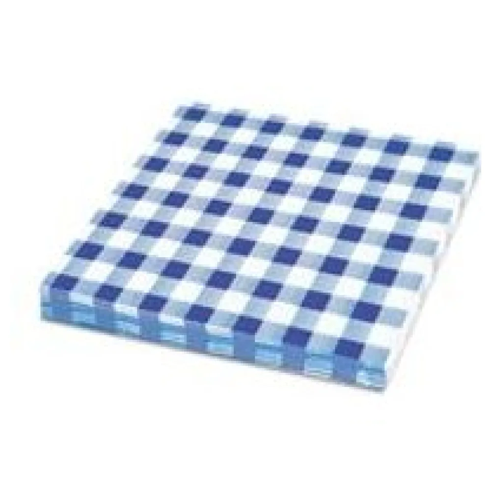 Servietten Prägeservietten 33 x 33 cm, 1-lagig, KARO blau, 100 Stk. – Bild 3