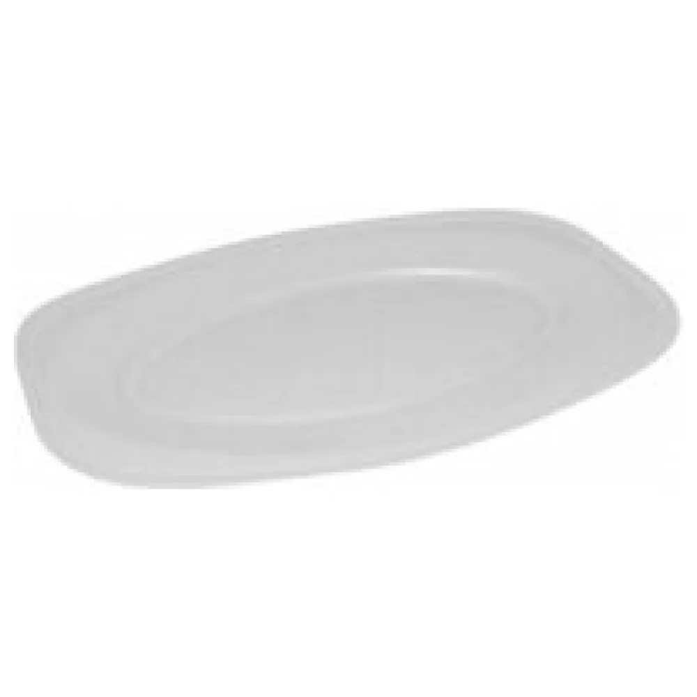 Servierteller, Party-Platte oval weiß 45 x 30,5 cm, Größe L, 10 Stk. – Bild 3
