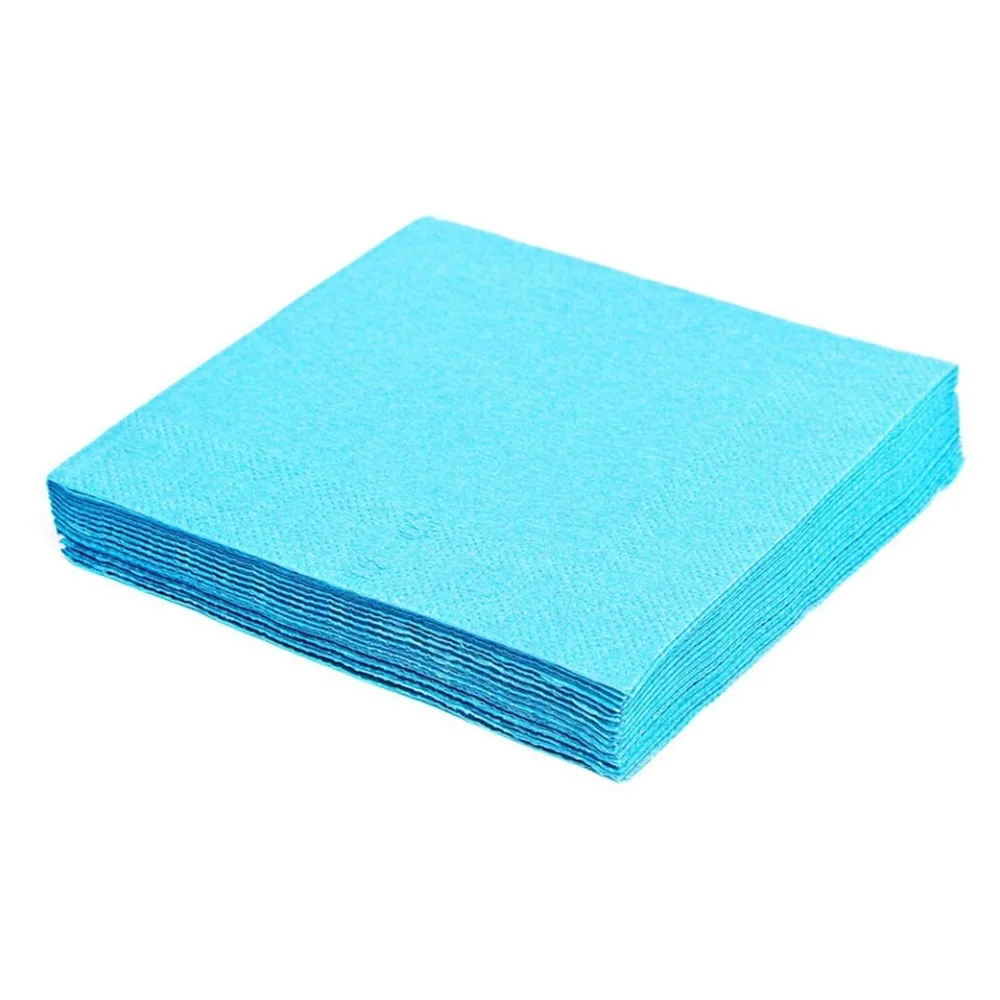 Servietten 33 x 33 cm 1/4 -Falz, 3-lagig hellblau, 250 Stk. – Bild 2