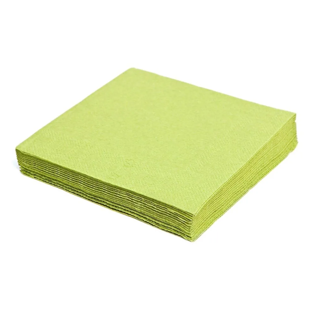 Servietten 33 x 33 cm 1/4 -Falz, 3-lagig hellgrün, 250 Stk. – Bild 2