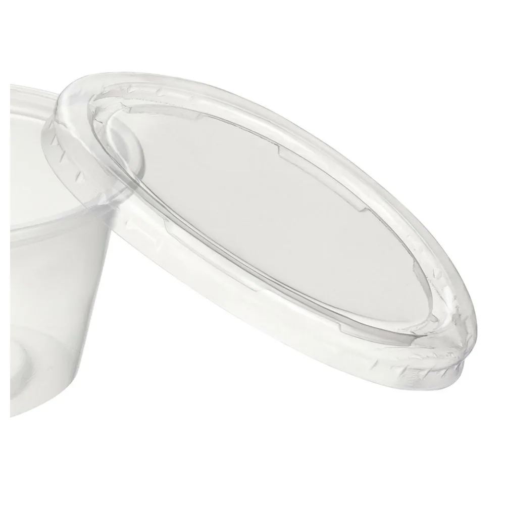 Deckel für Dressingbecher Saucenbecher 30ml, transparent, aus PP, 50 Stk. – Bild 2