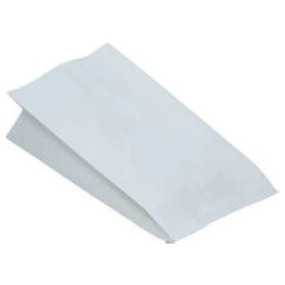 Papierbeutel fettdicht weiß ohne Druck, 10,5+5,5 x 24 cm, 100 Stk. – Bild 3