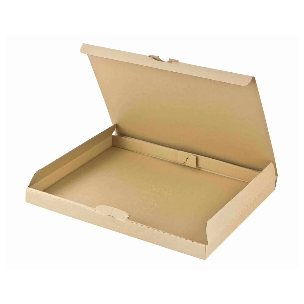 Versandkarton 340x250x30mm schnelle Aufrichtung Steckverschluss Maxibrief DHL briefkastentauglich Höhe 3cm A4 B4 braun – Bild 2