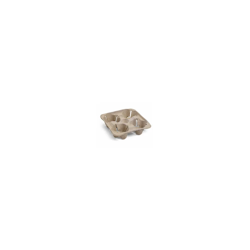 Getränkehalter Tragetablett Becherhalter 4 Becher Coffee to Go 21x21cm, 90 Stk.