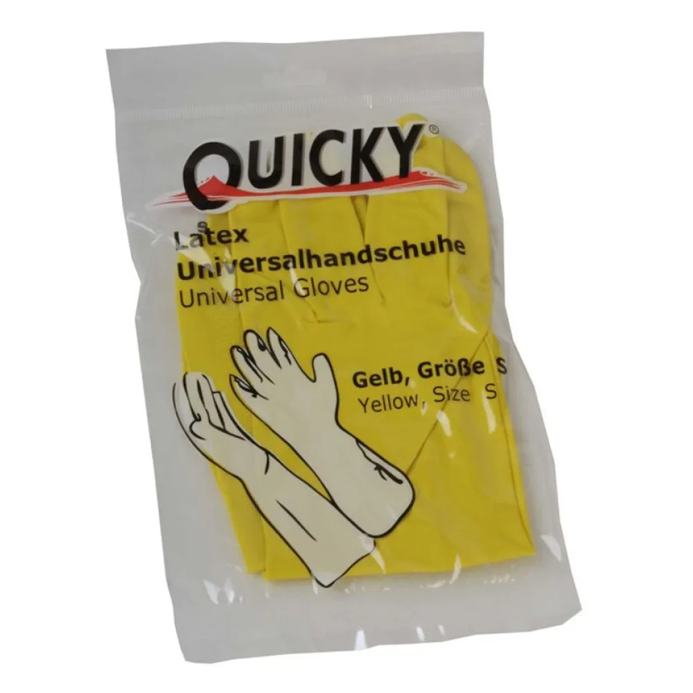 Haushaltshandschuhe Universalhandschuhe gelb aus Latex Gr. S, 1 Paar – Bild 2