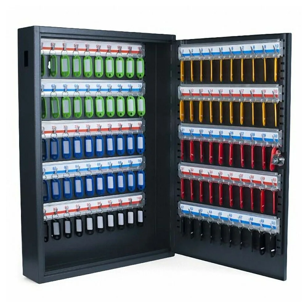 Schlüsselkasten Deluxe für 100 Schlüssel inkl Anhänger und Einwurfschlitz – Bild 2