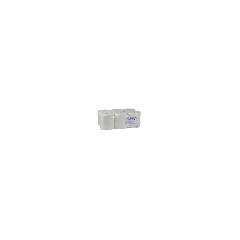Handtuchrolle für markenfreie Spendersysteme, 2 lagig, hochweiß, 20 cm, 6 Stk.