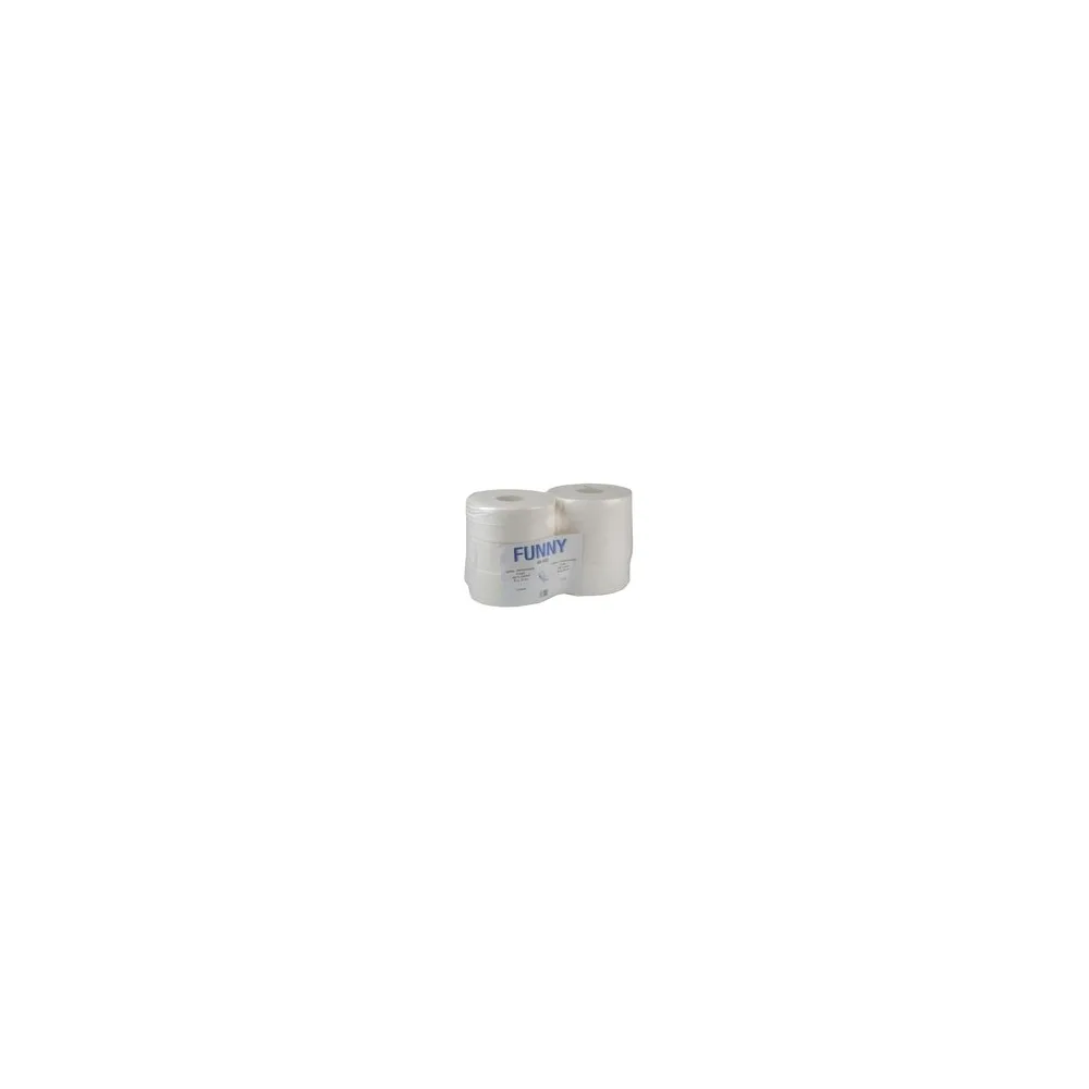 Jumbo Toilettenpapier Jumborollen 2-lagig, 100% Zellstoff hochweiß, 6 Stk.