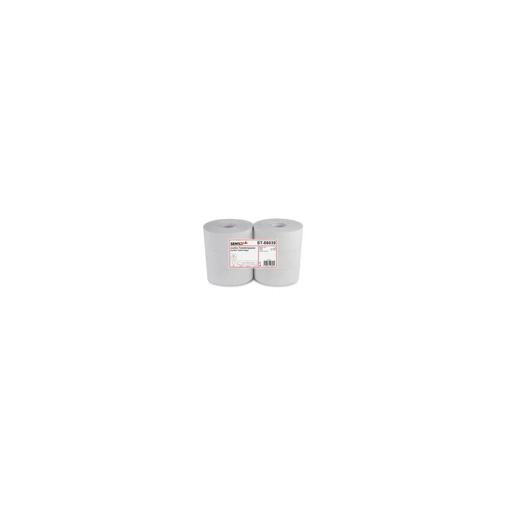 Jumbo Toilettenpapier 2-lagig Recyclingpapier Kerndurchmesser 7.6 cm, 6 Stk.