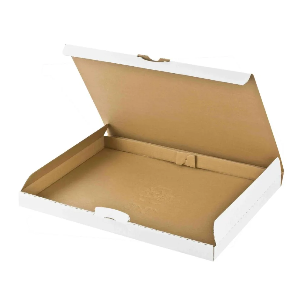 Versandkarton 340x250x30mm schnelle Aufrichtung Steckverschluss Maxibrief DHL briefkastentauglich Höhe 3cm A4 B4 weiß – Bild 2