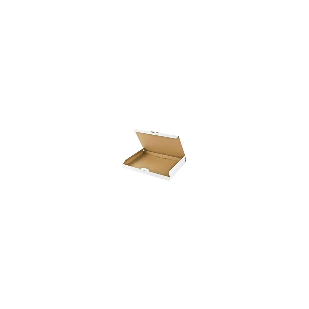 Versandkarton 340x250x30mm schnelle Aufrichtung Steckverschluss Maxibrief DHL briefkastentauglich Höhe 3cm A4 B4 weiß