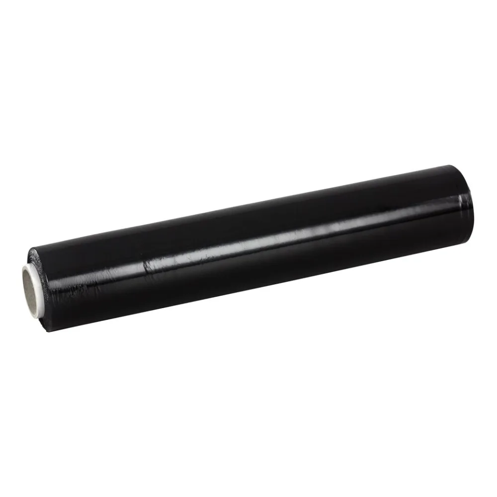 Stretchfolie Handwickelfolie 500mm, 20my, 250m Länge, schwarz, undurchsichtig – Bild 2