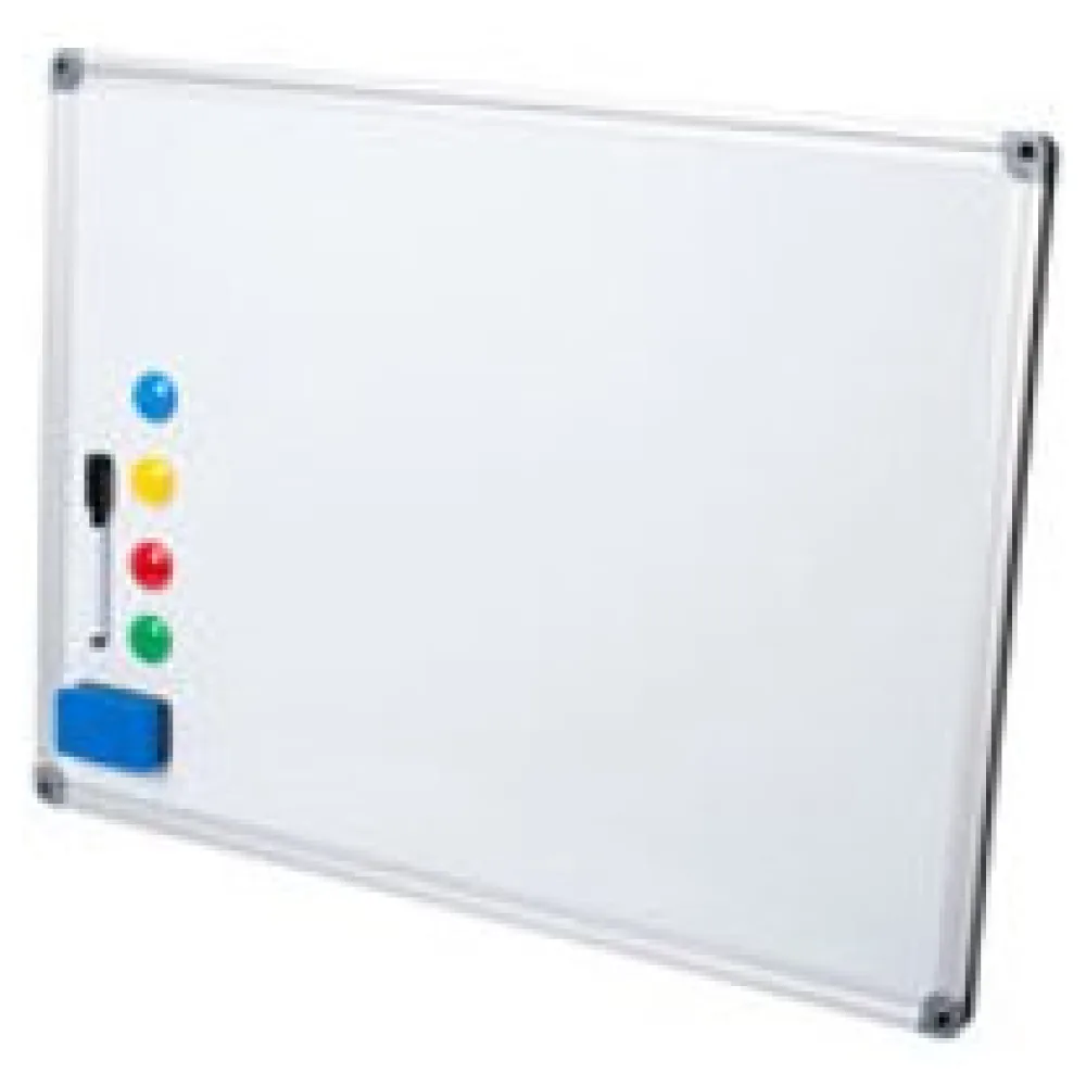 Whiteboard Magnettafel Memoboard, 60 x 45cm, inkl. 4 Magnete, weiß mit Alurahmen – Bild 3