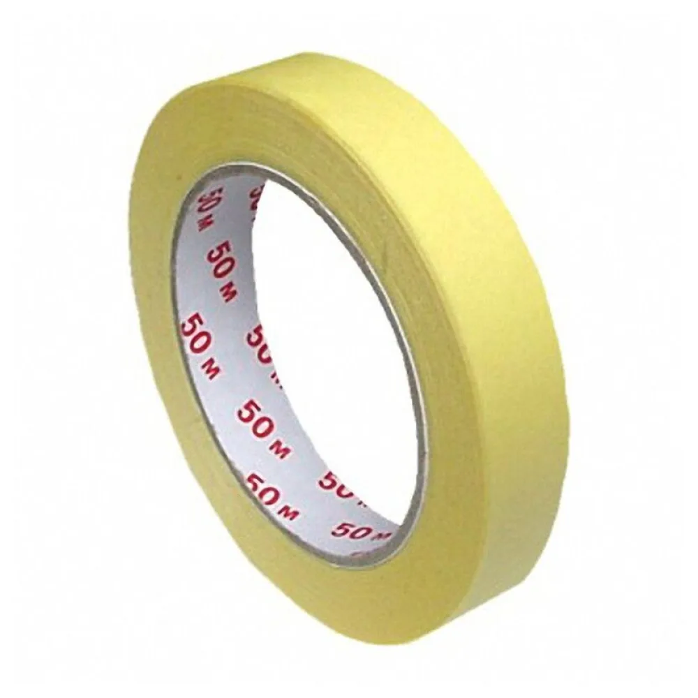 Kreppband Kreppklebeband Abdeckband CLASSIC, gelb, 19mm x 50m – Bild 2