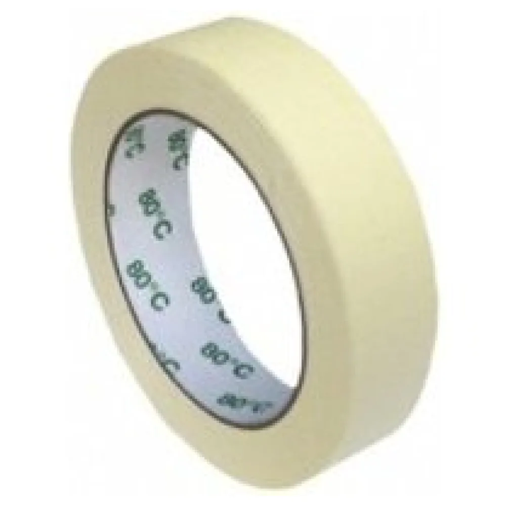 Kreppband Kreppklebeband Montageband PLUS, bis 80° C beige, 25mm x 50m – Bild 3